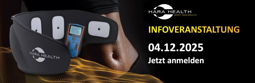 Startseite Hara Health Infoveranstaltung im Sportakus ESB am 4 Dezember 2025